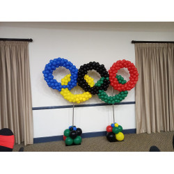 Olympic Rings Balloon Art