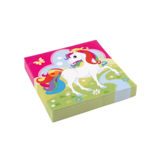 Unicorn Napkins 33cm- 20