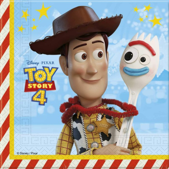 TOY STORY 4 TWO-PLY PAPER NAPKINS 33X33CM -20CT