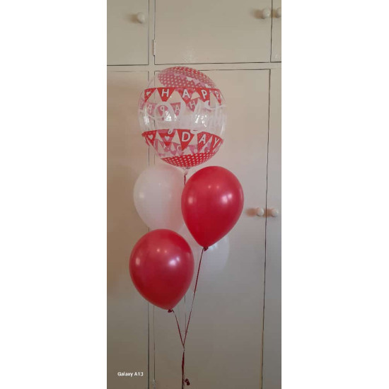 BUBBLE VALENTINES DAY 5 Balloon Bouquet | The Balloon Stop