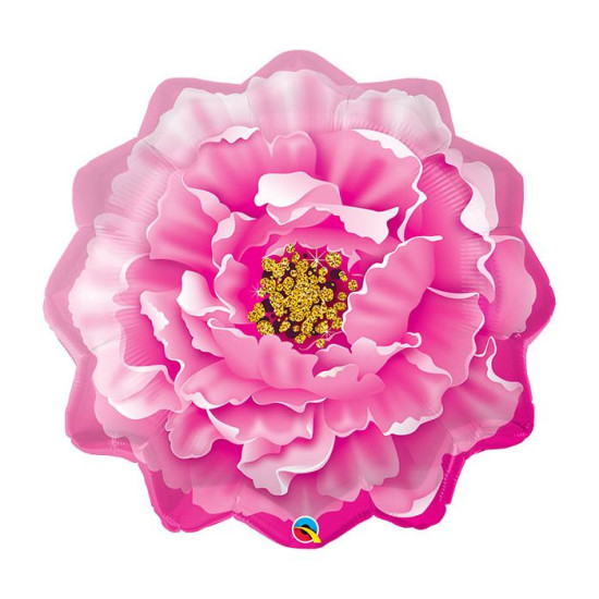 33 INCH FOIL SHAPE PINK PEONY 