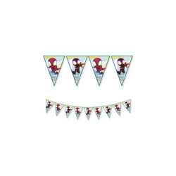 SPIDEY & FRIENDS PAPER TRIANGLE FLAG BANNER