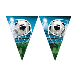 SOCCER FANS TRIANGLE PAPER FLAG BANNER