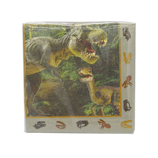 DINOSAUR ADVENTURE 2PLY PAPER NAPKINS 33X33CM -20CT