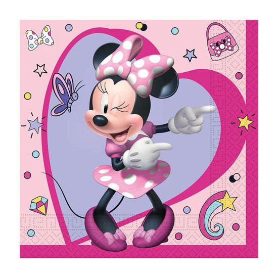MINNIE JUNIOR 2PLY NAPKINS 33X33CM-20CT