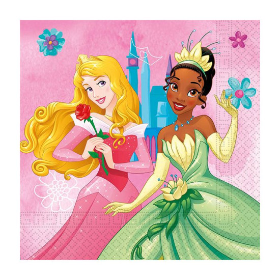 PRINCESS LIVE YOUR STORY 2PLY NAPKINS 33X33CM -20CT