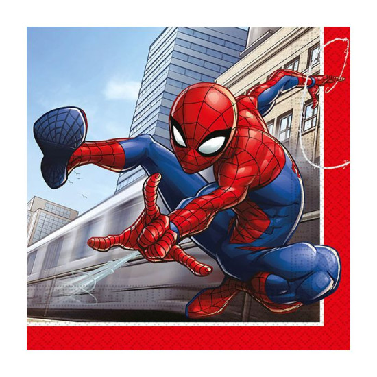 SPIDERMAN CRIME FIGHTER 2PLY NAPKINS 33X33CM- 20CT