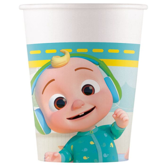COCOMELON PAPER CUPS-8 Cups