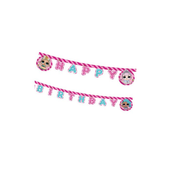 LOL GLITTERRATI DIE-CUT BANNER ( 9 FLAGS )