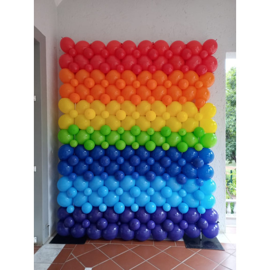 Rainbow 2x2m Linkalloon Wall