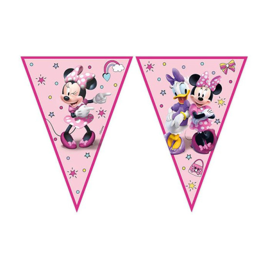 MINNIE JUNIOR PAPER TRIANGLE FLAG BANNER 