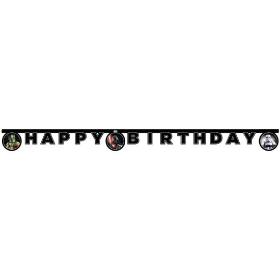 STAR WARS GALAXY HAPPY BIRTHDAY DIE-CUT BANNER