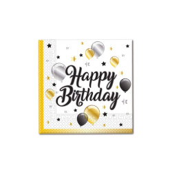 MILESTONE BDAY BALLOON TWO PLY PAPER NAPKIN- 20CT