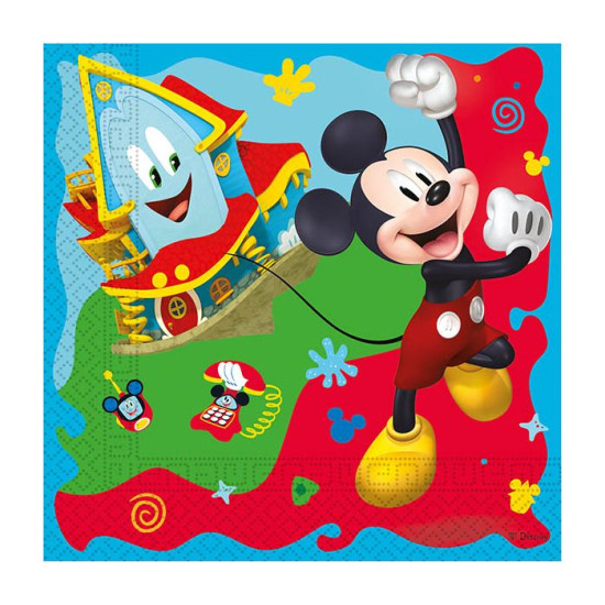 MICKEY ROCK THE HOUSE 2PLY NAPKINS 33X33CM- 20CT