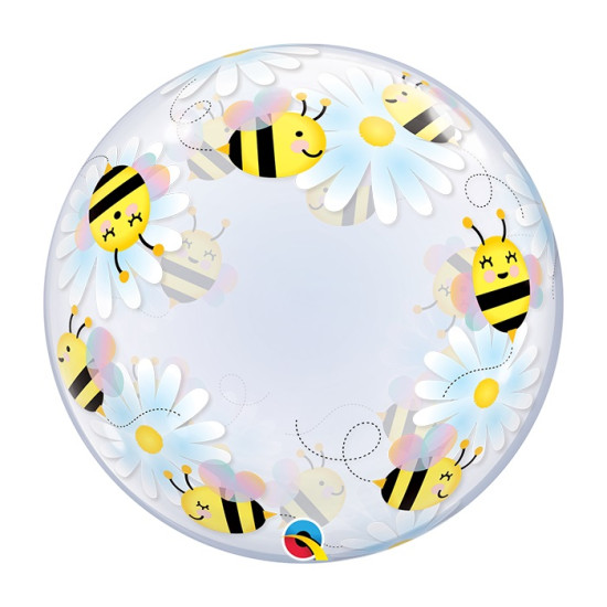24 INCH DECO BUBBLE SWEET BEES & DAISIES