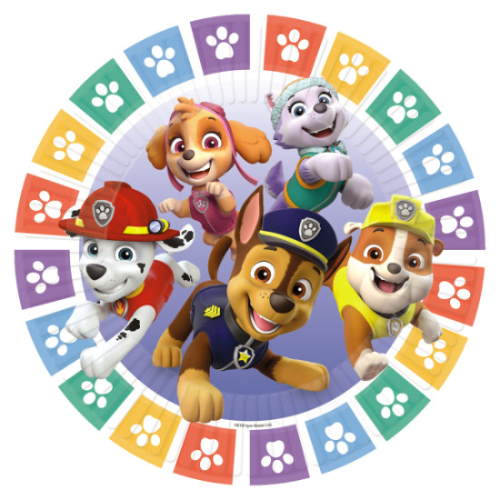 Paw Patrol Paper Plates- 8