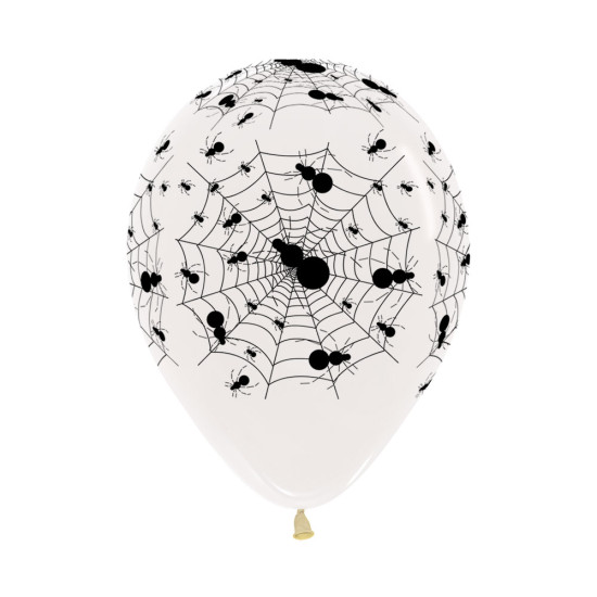 Spider on Web White 