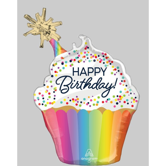Confetti Sprinkle BDAY Super Shape 