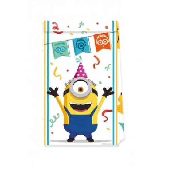 MINIONS ROG PAPER PARTY BAGS -4 BAGS