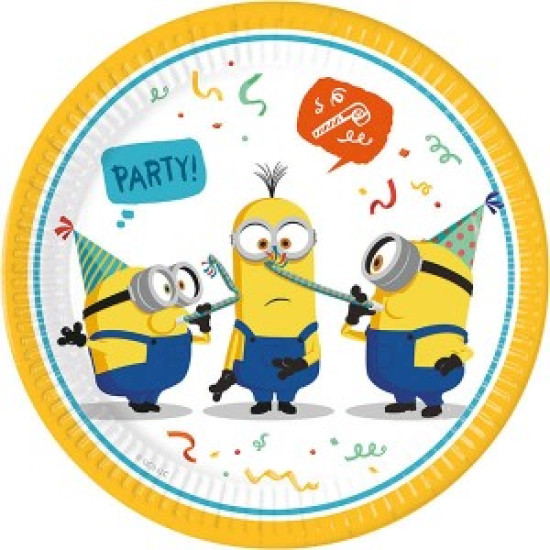 MINIONS ROG PAPER PLATES 23CM-8 Plates