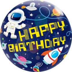 22 INCH SINGLE BUBBLE BIRTHDAY OUTER SPACE 