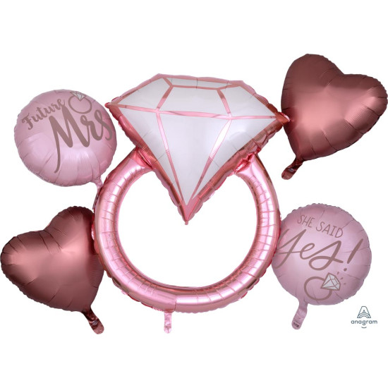Blush Wedding Foil Bouquet