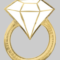 Wedding Ring Gold Foil