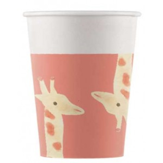 SAFARI PAPER CUPS 200ML- 8 Cups