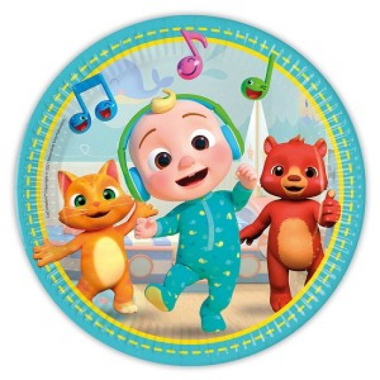 COCOMELON PAPER PLATES 23CM-8 PLATES