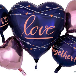 Navy Wedding Foil Bouquet