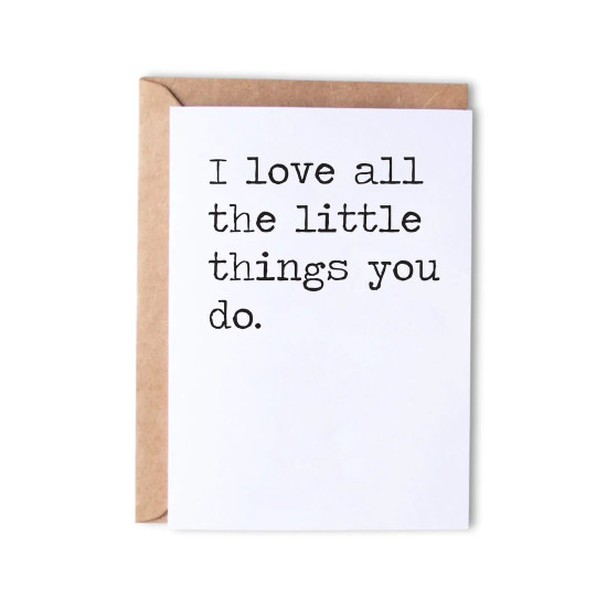 Love all the little things Card