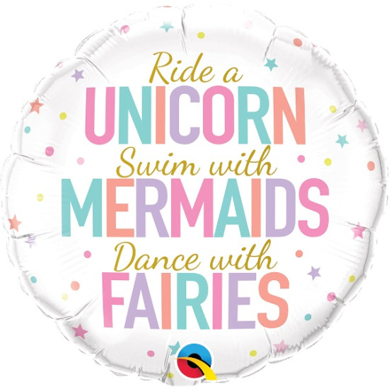 UNICORN/MERMAIDS/FAIRIES 18 INCH FOIL 