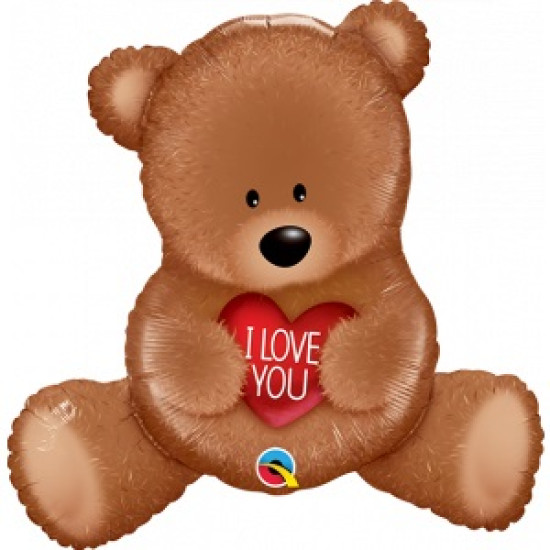 FOIL I LOVE YOU TEDDY BEAR 35 INCH 
