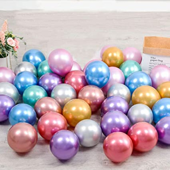Bulk Floor Air Inflated Chrome Balloons