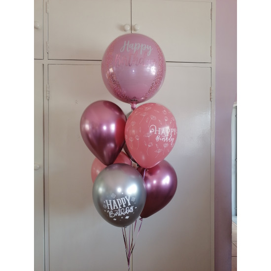 Rose & Silver Birthday Bouquet