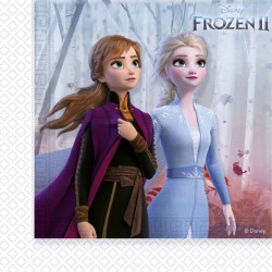 FROZEN II SPARKLE TWO-PLY PAPER NAPKINS 33X33CM- 20 Napkins 