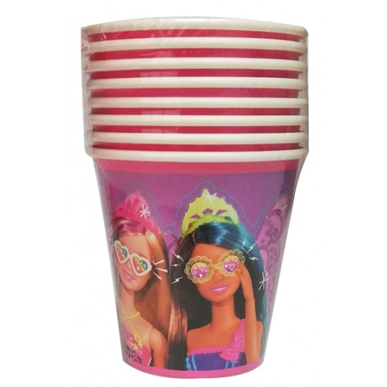 BARBIE FANTASY PAPER CUPS 200ML- 8 cups