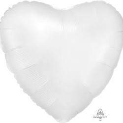 Satin Luxe White Satin Heart