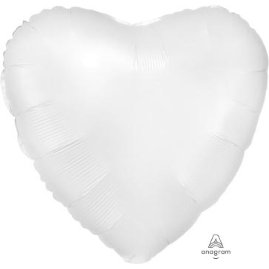 Satin Luxe White Satin Heart