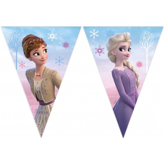 FROZEN II WIND SPIRIT PAPER TRIANGLE FLAG BANER