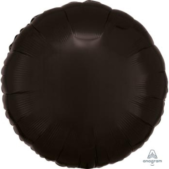 Opaque Black Circle foil balloon
