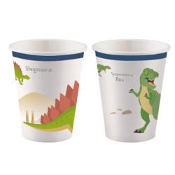 Happy Dinosaur Paper Cups- 8 cups