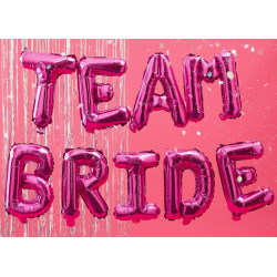 Hot Pink -Team Bride Balloon Bunting