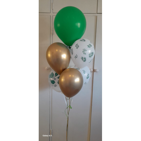 Tropical Leaf 5 Balloon Bouquet