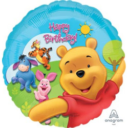 Pooh & Friends Sunny Bday foil balloon