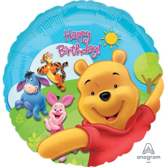 Pooh & Friends Sunny Bday foil balloon