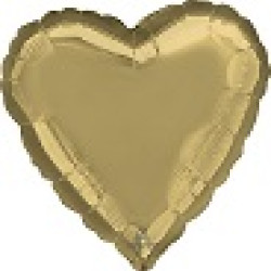 White Gold Heart 18 Inch