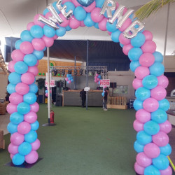 Spiral 2x3m Arch With 16 Inch Letters-Maximum is 10 letters
