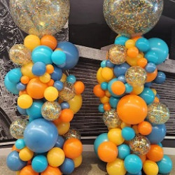 Organic Confetti Topper 2m Column-Price is for 1 pillar