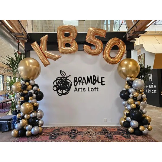 1.8m Organic Column with Big Letters